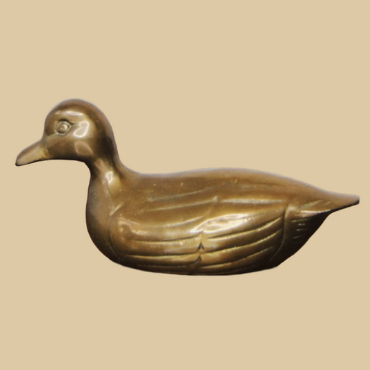 Mid-Century modern brass duck